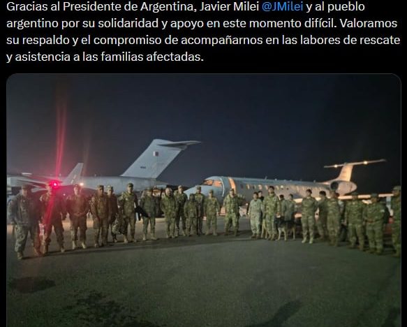 Delcy Rodríguez agradeció a Milei por la asistencia humanitaria tras los terremotos en Venezuela