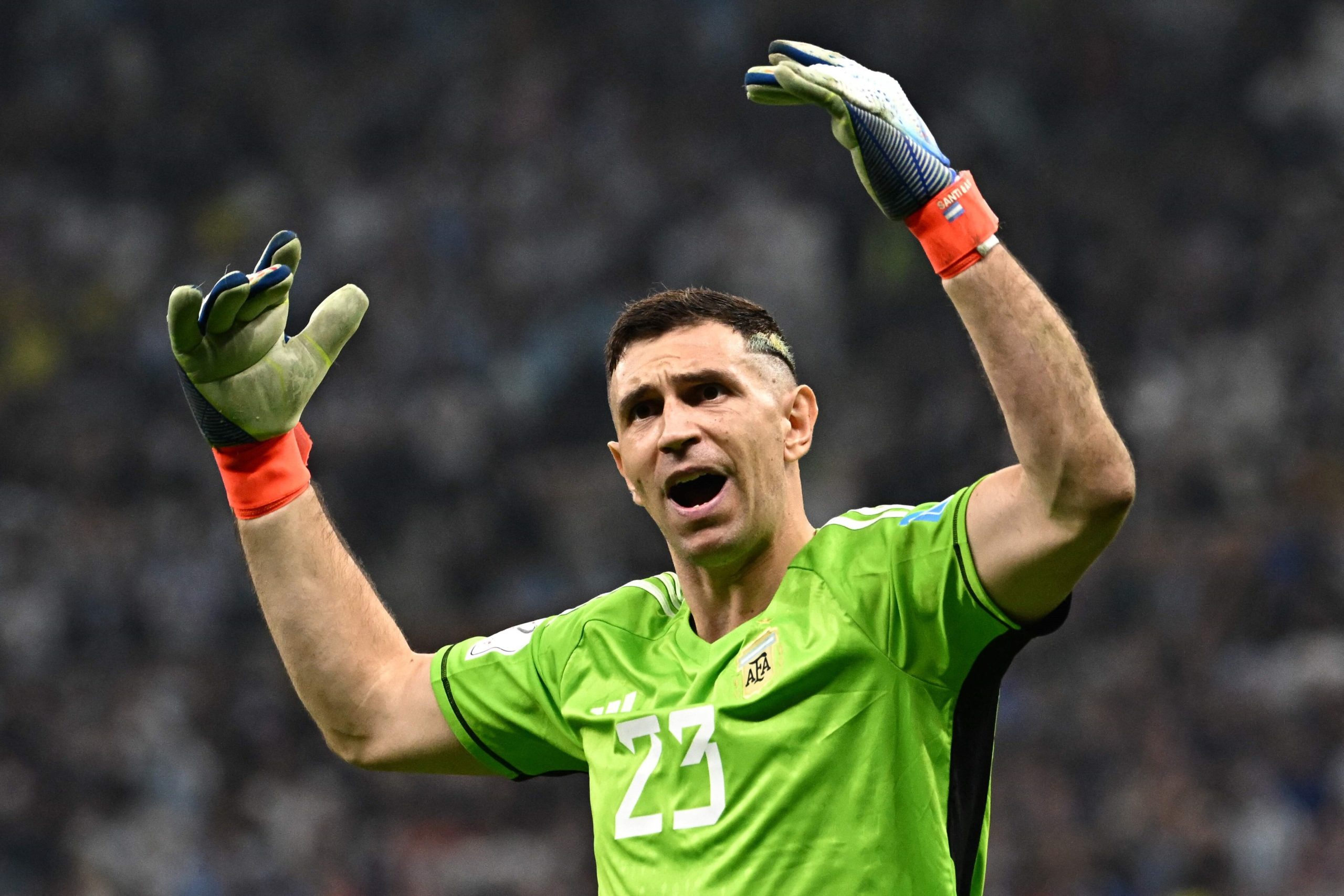 Juventus quiere a Dibu Martinez. (foto: AFP)