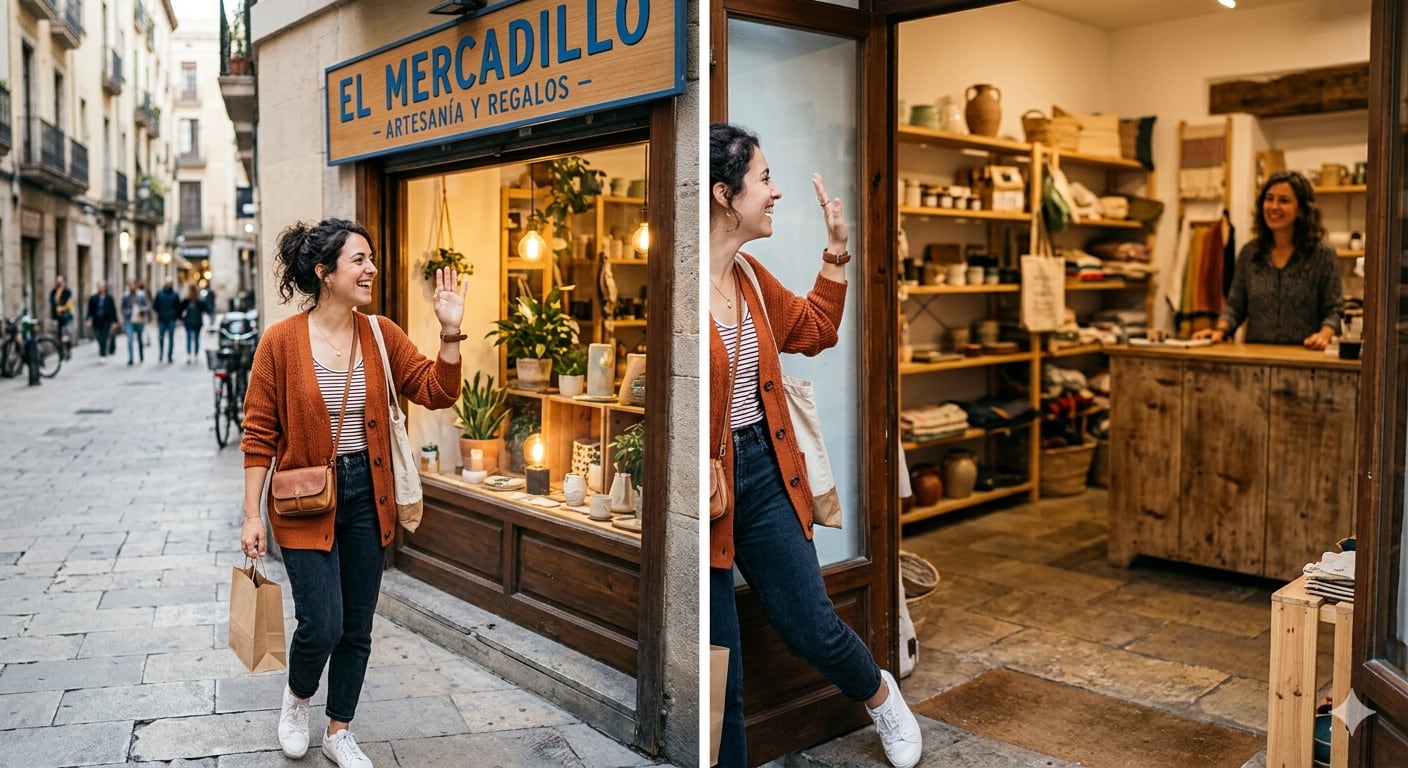 Saludar al ingresar suele ser agradable para la otra persona (Foto: Gemini).