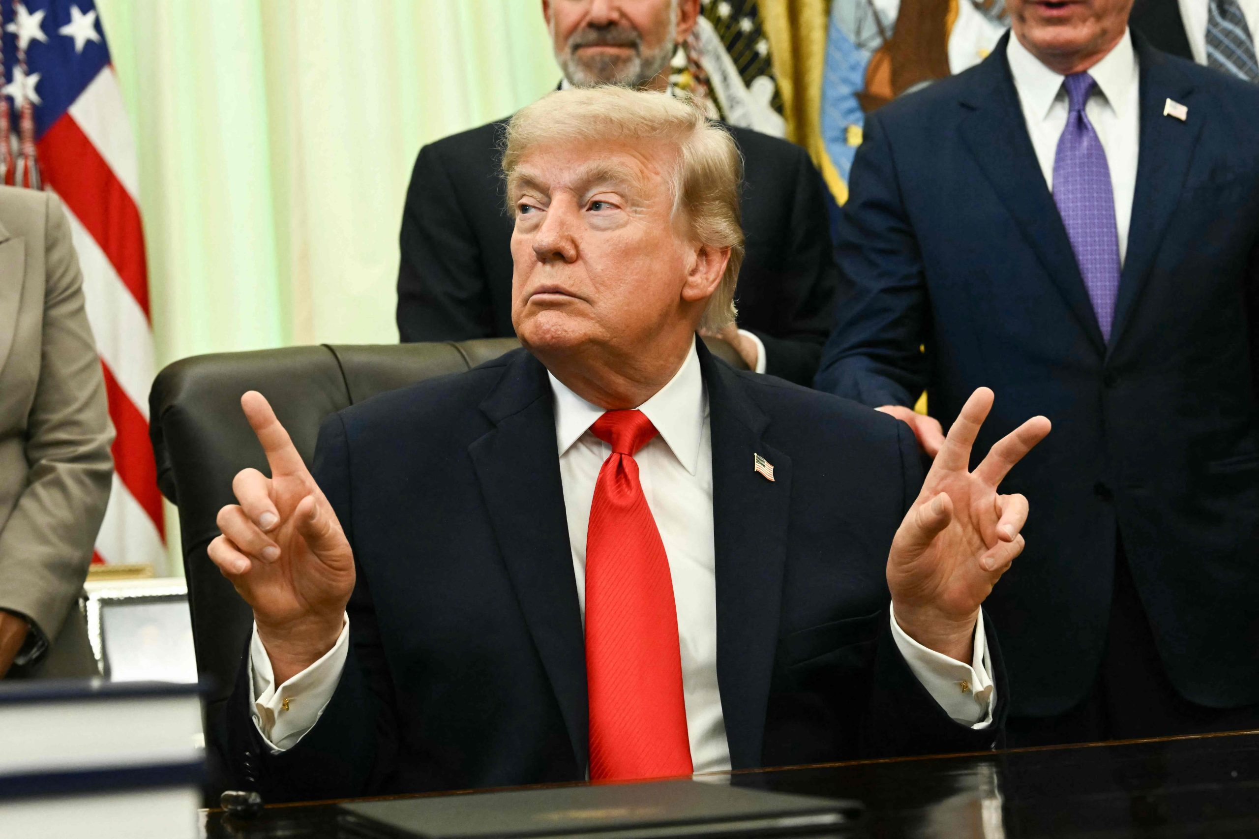 Donald Trump (Photo by Kent NISHIMURA / AFP)