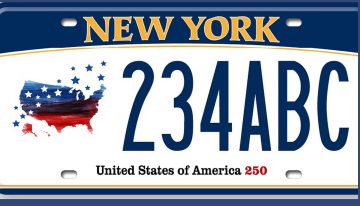 El DMV de Nueva York lanza una nueva placa por el aniversario 250 de EE.UU.: cuánto cuesta y cómo conseguirla