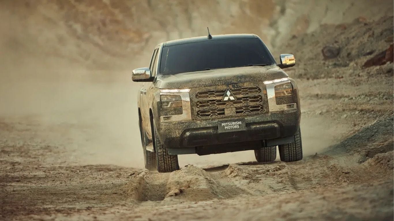 Para adquirir la pick up de Mitsubishi (L200) se necesitan, por lo menos, $63 millones. Foto: Mitsubishi-motors.com.ar.