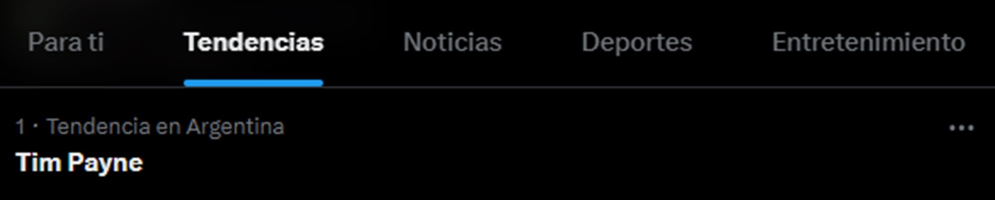 El furor por Tim Payne fue tal que se convirtió en tendencia número uno de Argentina durante el partido