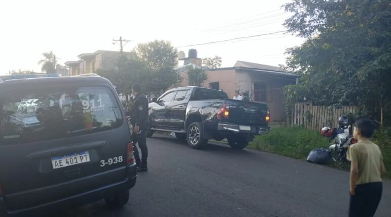 El lugar de los hechos. (Gentileza: Canal 12 de Misiones)