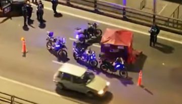 Murió un motociclista en la autopista 9 de Julio sur: investigan un intento de robo