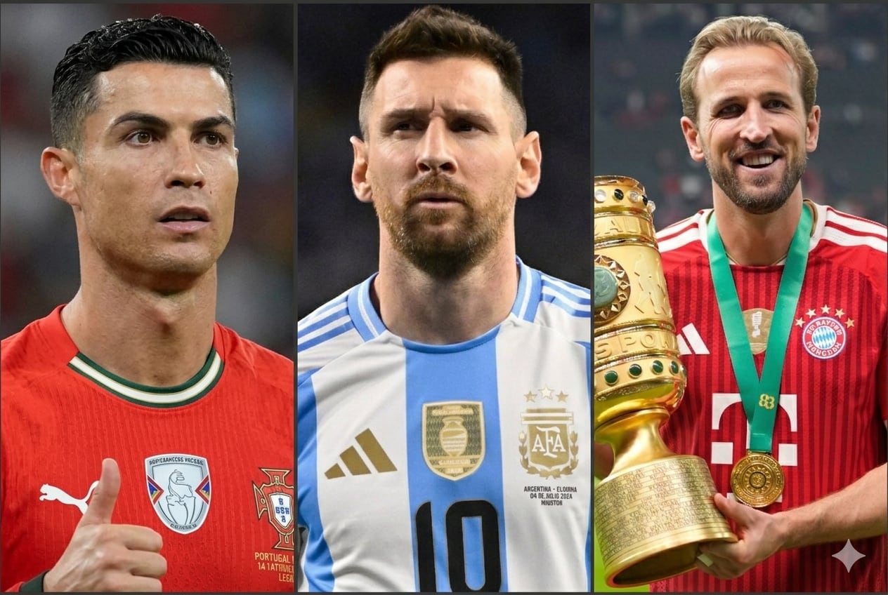 CR7, Messi y Harry Kane, tres titanes que buscan la Copa del Mundo