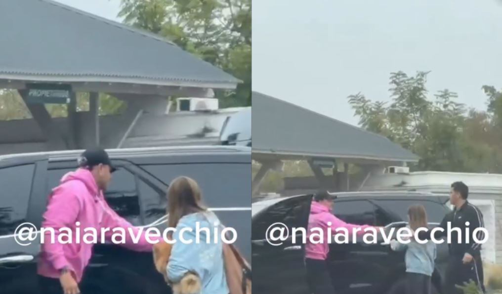 Mauro Icardi se reencontró con sus hijas. (Foto: Instagram / @naiaravecchio).