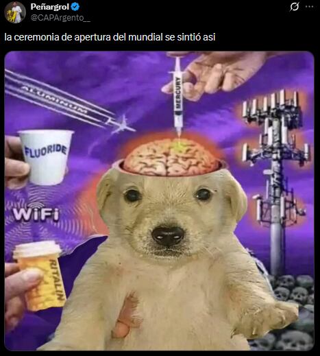 Los mejores memes de la apertura del Mundial. (Foto: X - CAPArgento_9