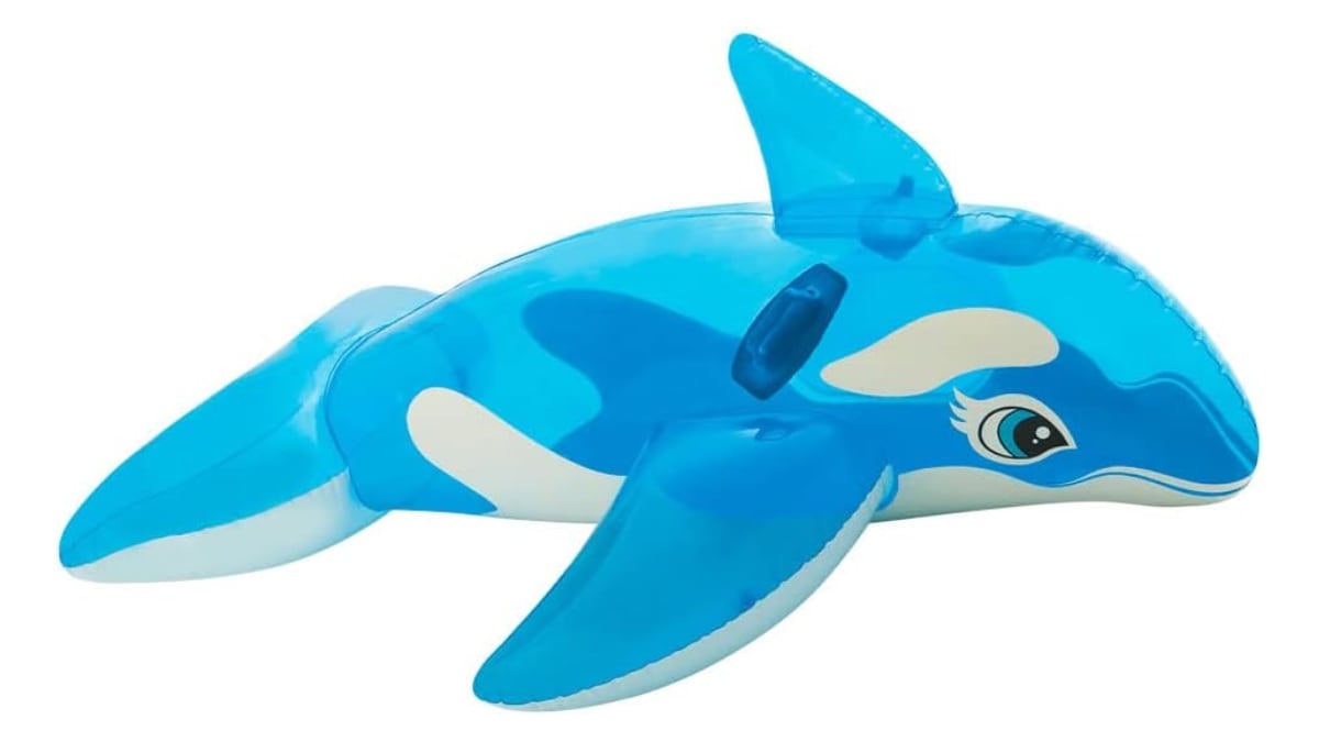 Flotador con forma de ballena.