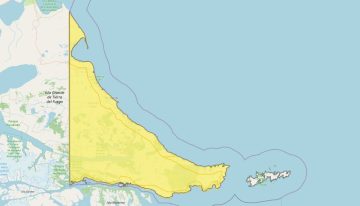 Hay alerta amarilla por nevadas y viento para este lunes 29 de junio en Tierra del Fuego: las zonas afectadas