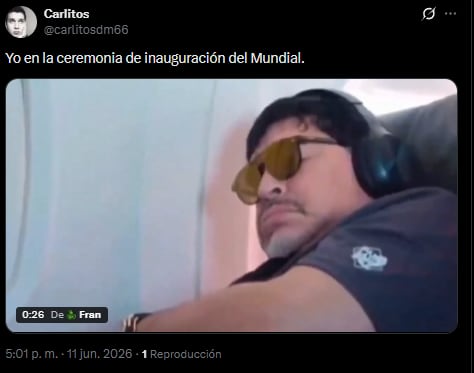 Los mejores memes de la inauguración del Mundial. (Foto: X - carlitosdm66)