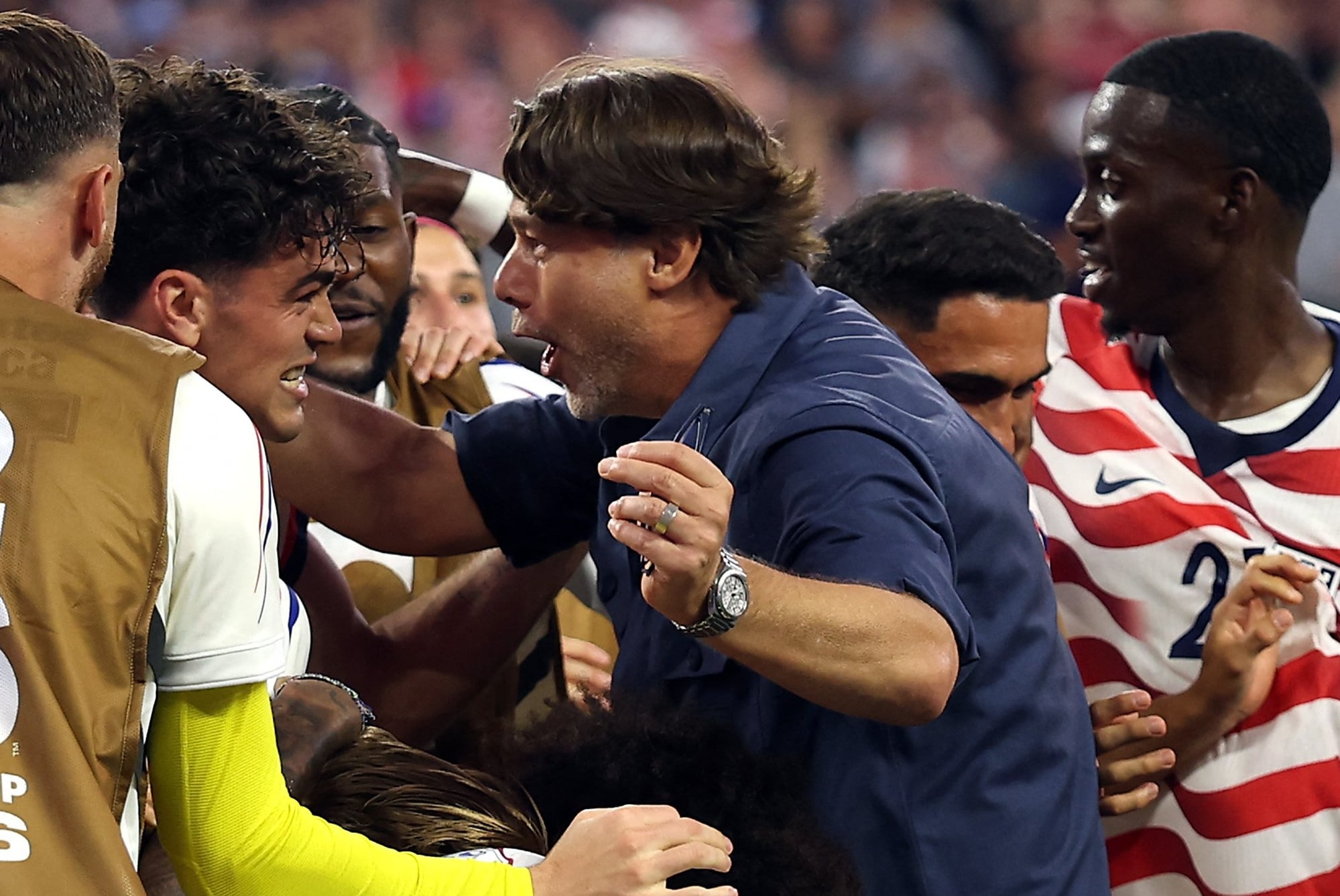 Mauricio Pochettino, enloquecido con los jugadores norteamericanos