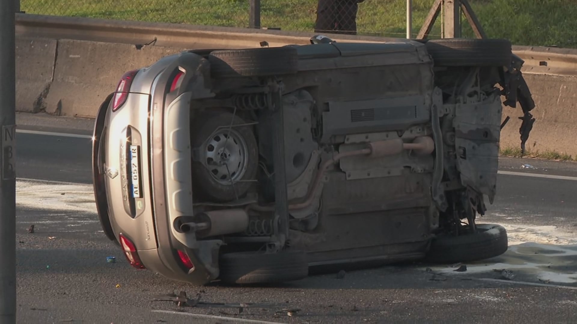 El choque ocurrió a la altura de Pacheco. (Foto: captura de TN).