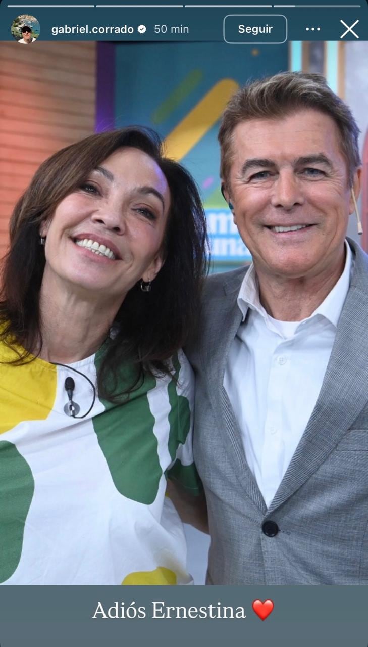 Gabriel Corrado despidió a Ernestina Pais (Foto: Instagram @gabriel.corrado)
