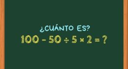 ¿Cuánto es 100 – 50 ÷ 5 × 2? El cálculo matemático que parece simple a primera vista, pero que pocos pueden resolver