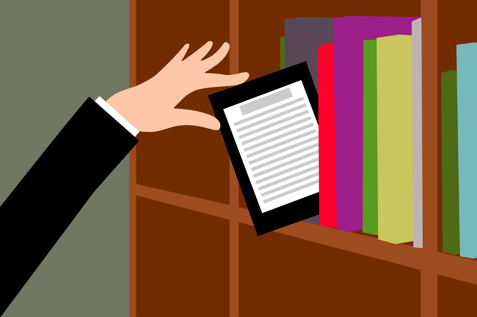 Más allá de cualquier evaluación, los ebooks siguen muy por debajo de los libros en papel en términos de facturación para el negocio editorial. (Foto: Pixabay)