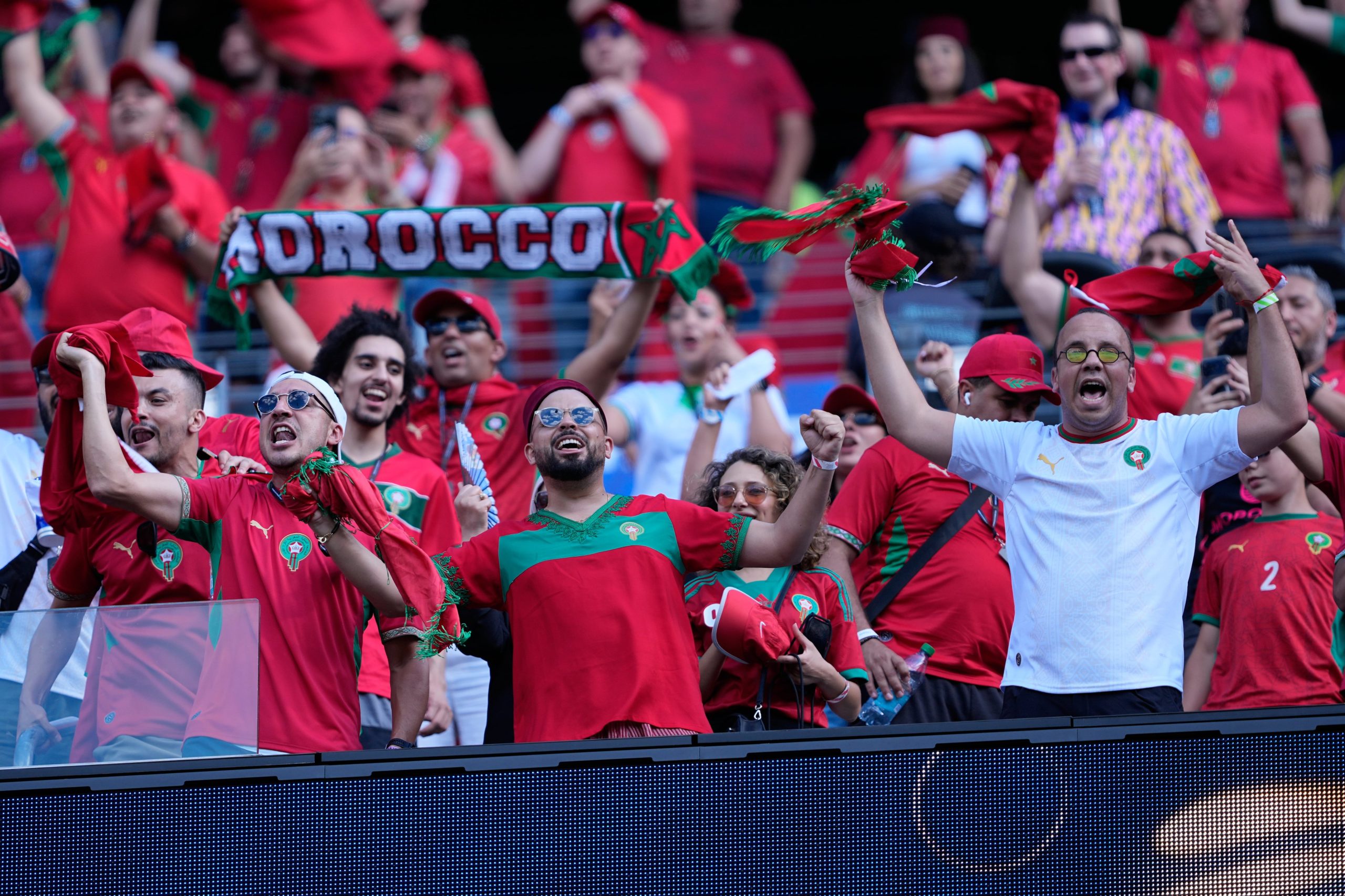 Los hinchas de Marruecos empiezan a copar el estadio en New Jersey