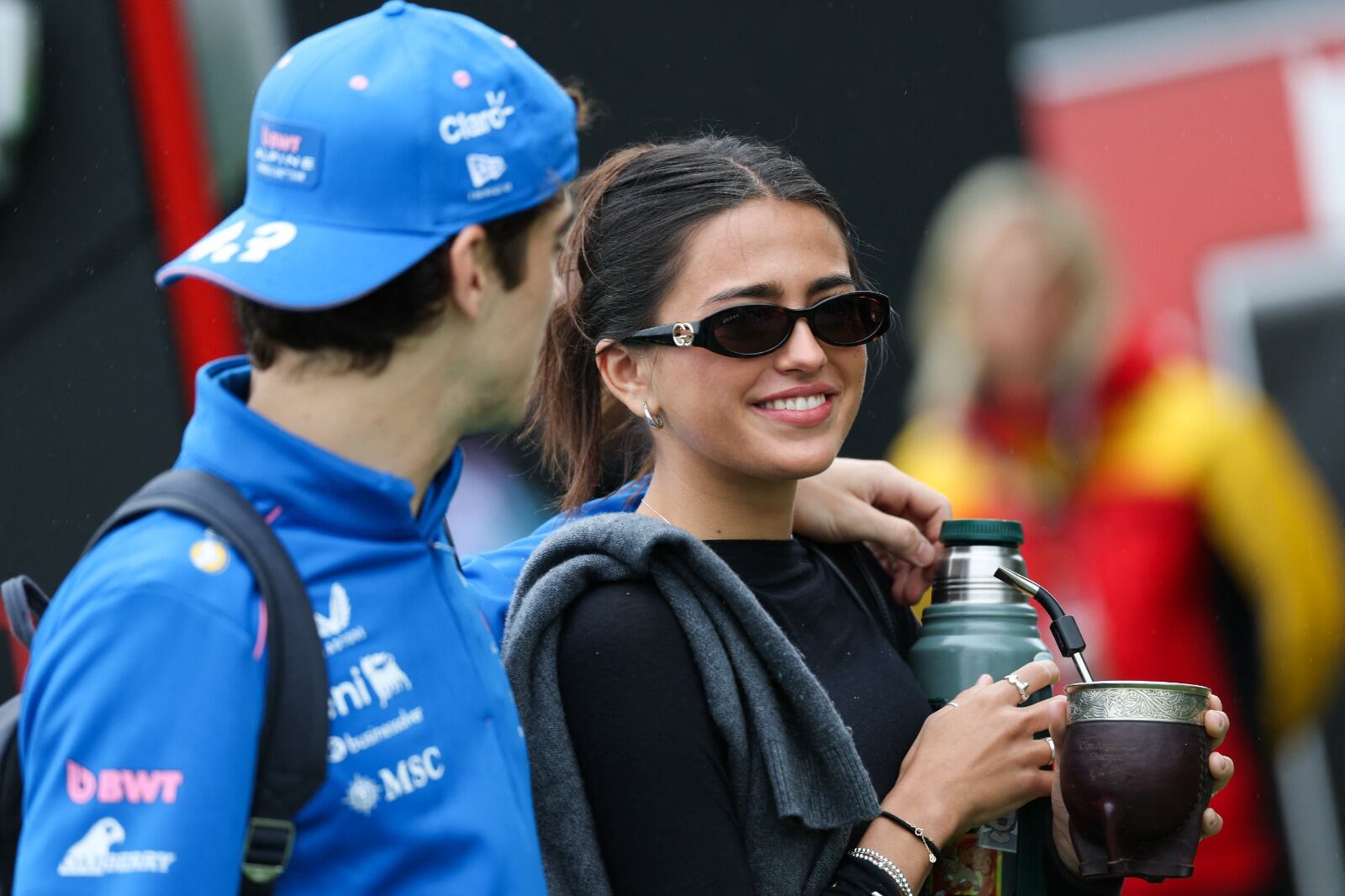 Franco Colapinto y Maia Reficco juntos con looks streetwear Foto: Anadolu via AFP/Grosby Gropup