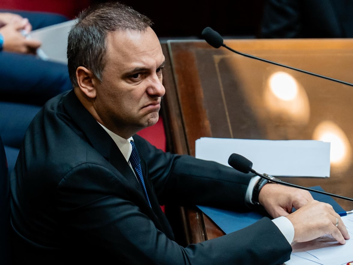 Manuel Adorni en su último informe de gestión en el Congreso
