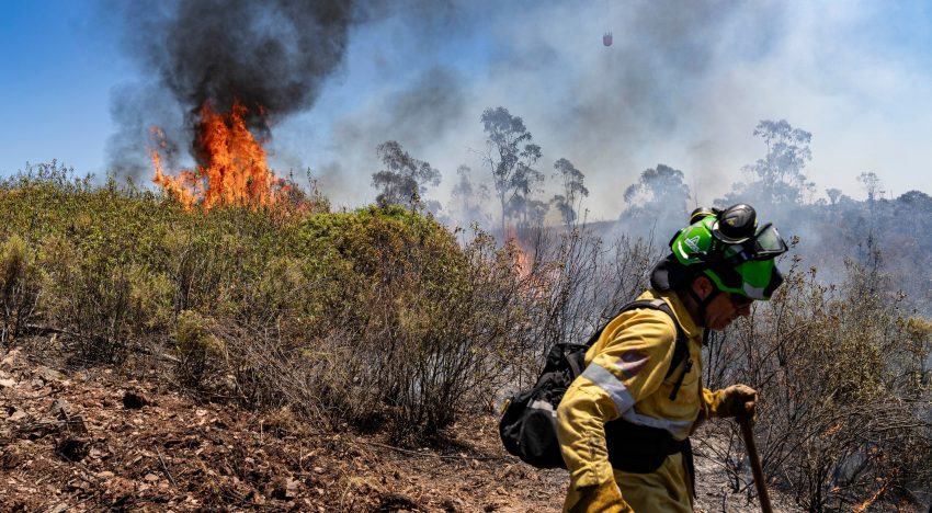 La UME se incorpora a los trabajos para sofocar el incendio de Huelva, que ha quemado más de 3.000 hectáreas