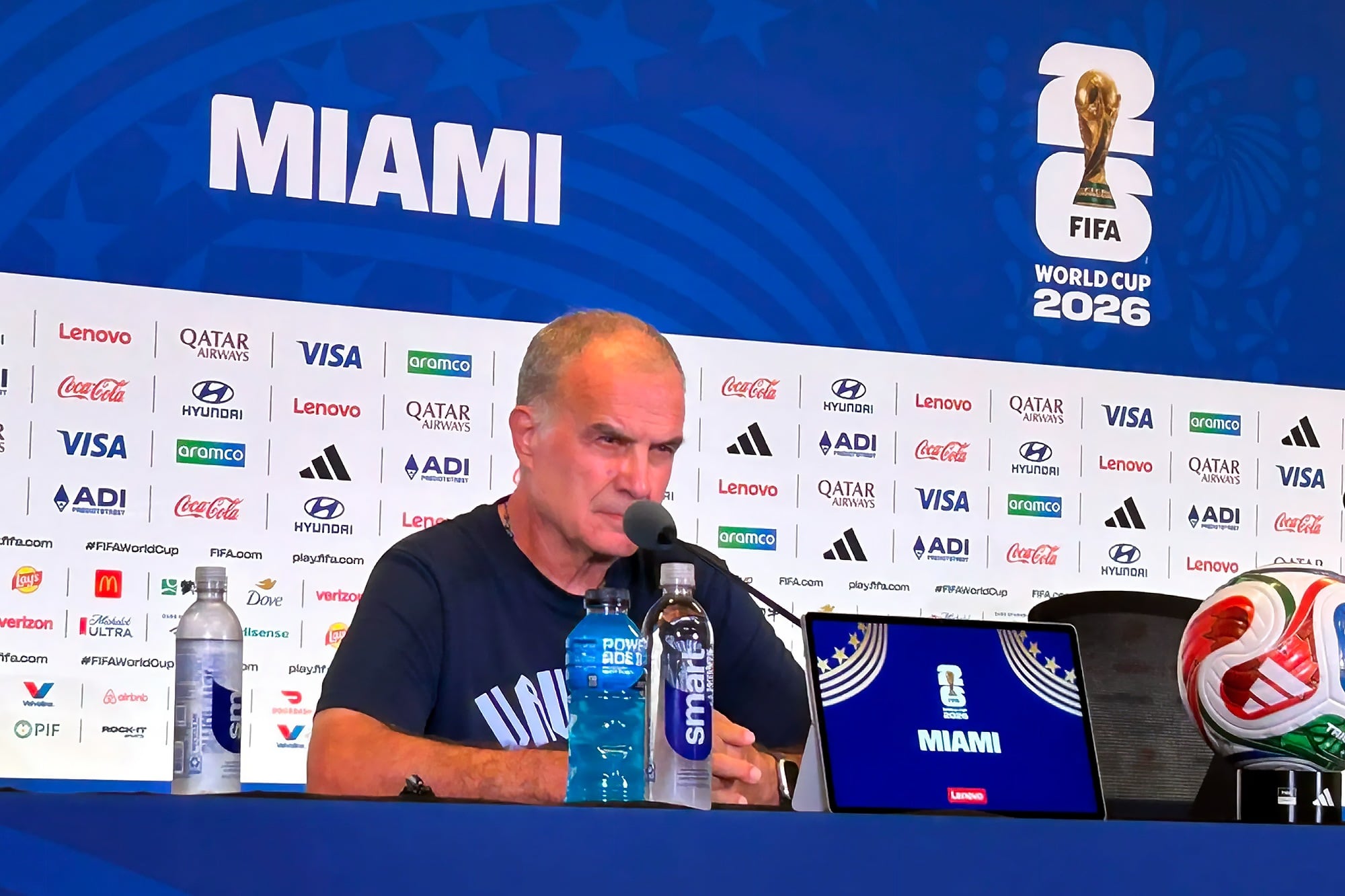 Marcelo Bielsa, ante su tercer Mundial, a los 70 años: “Es un placer participar en un torneo que reúne lo mejor”.