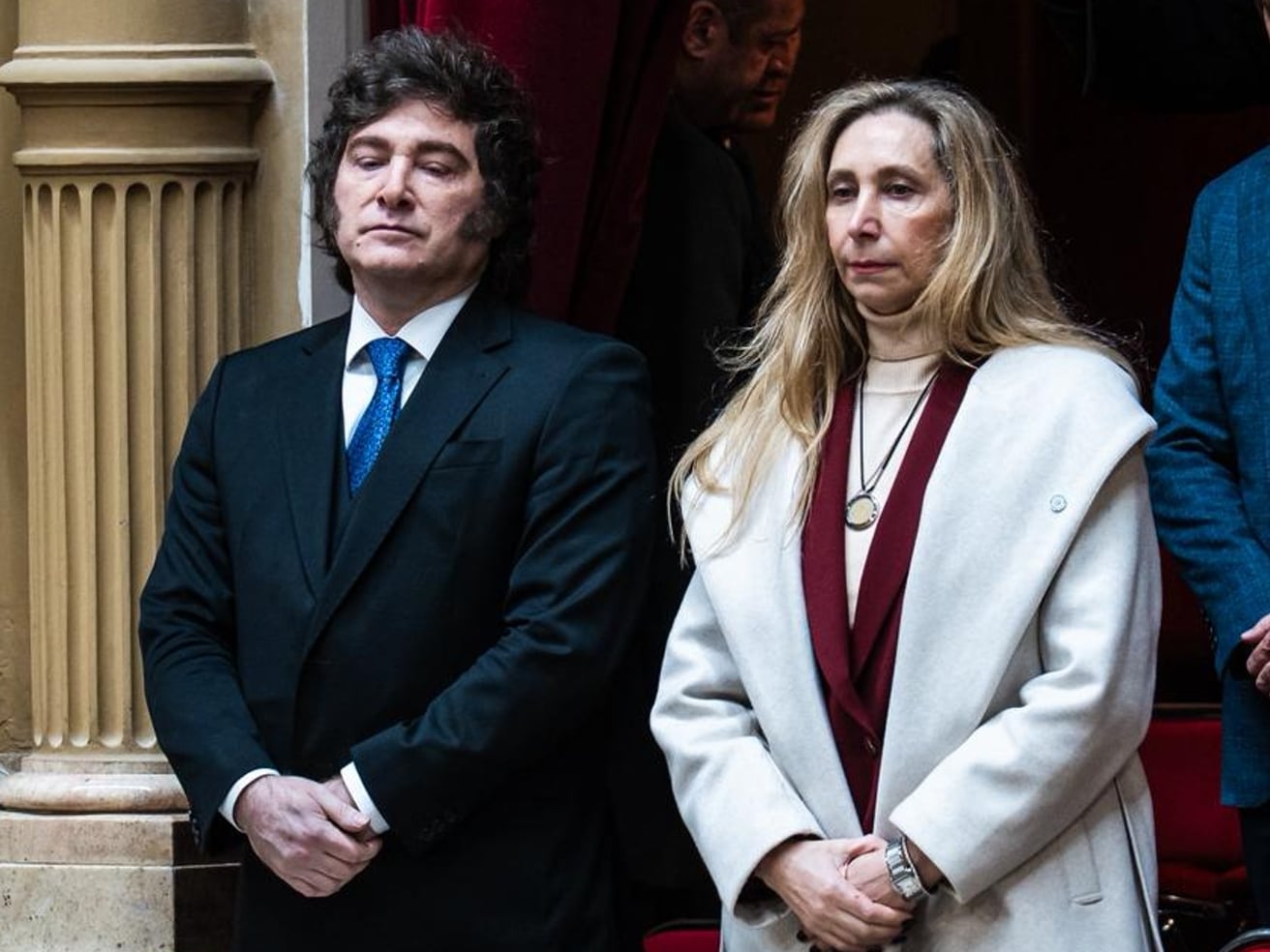 El presidente Javier Milei y su hermana Karina Milei
