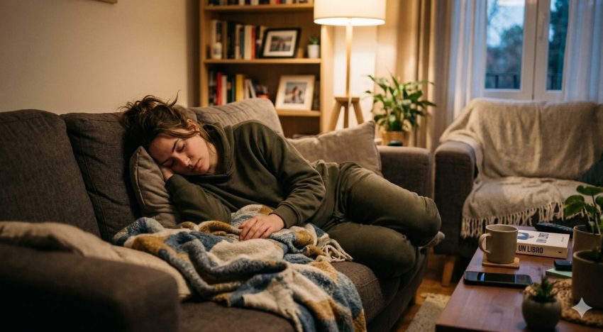 La psicología dice que las personas que se duermen en el sofá no sólo tienen estrés acumulado
