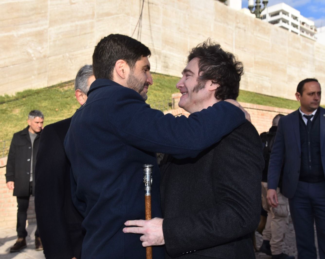 Maximiliano Pullaro y Javier Milei