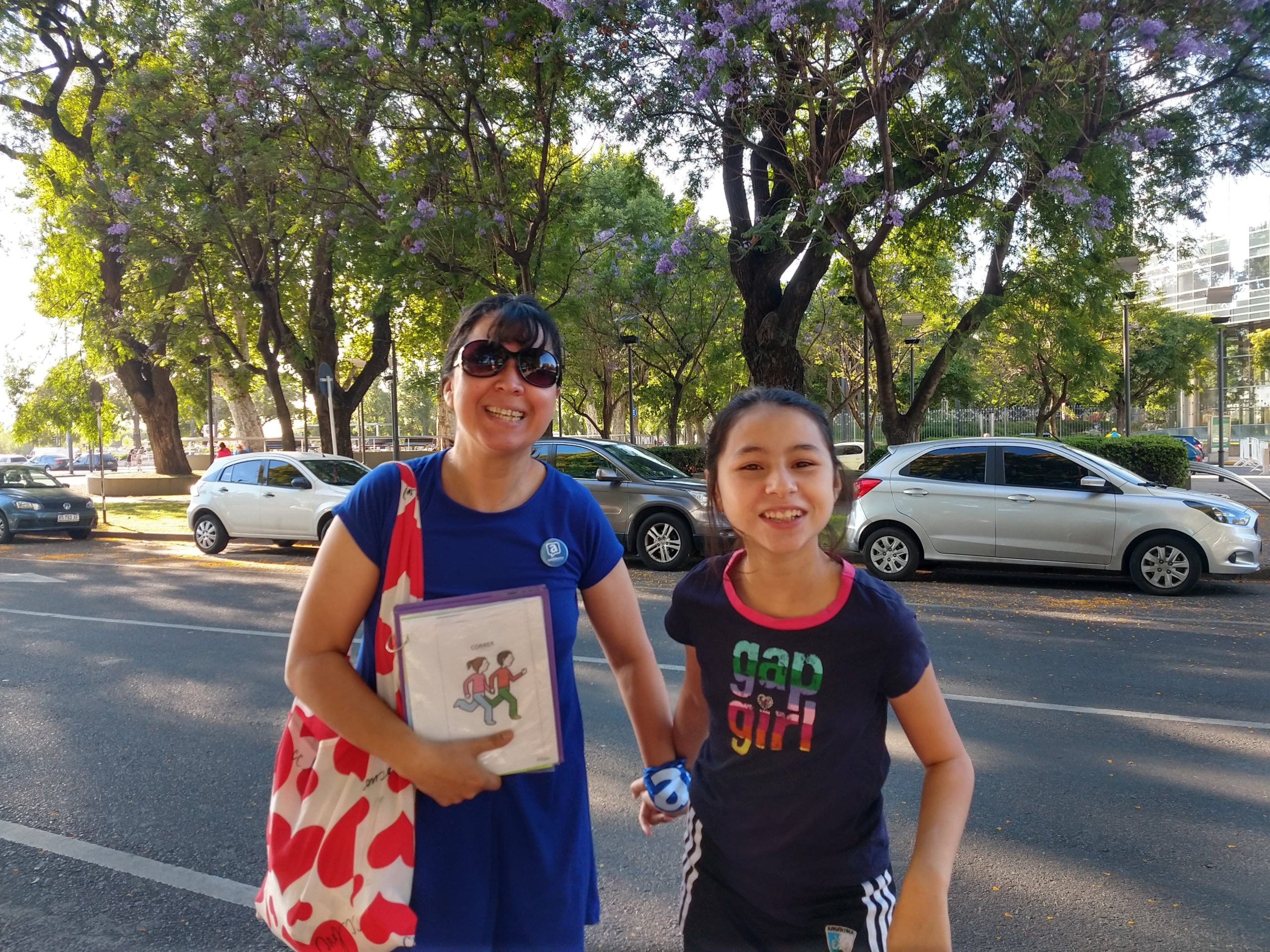 Sonia, la mamá, y Julieta