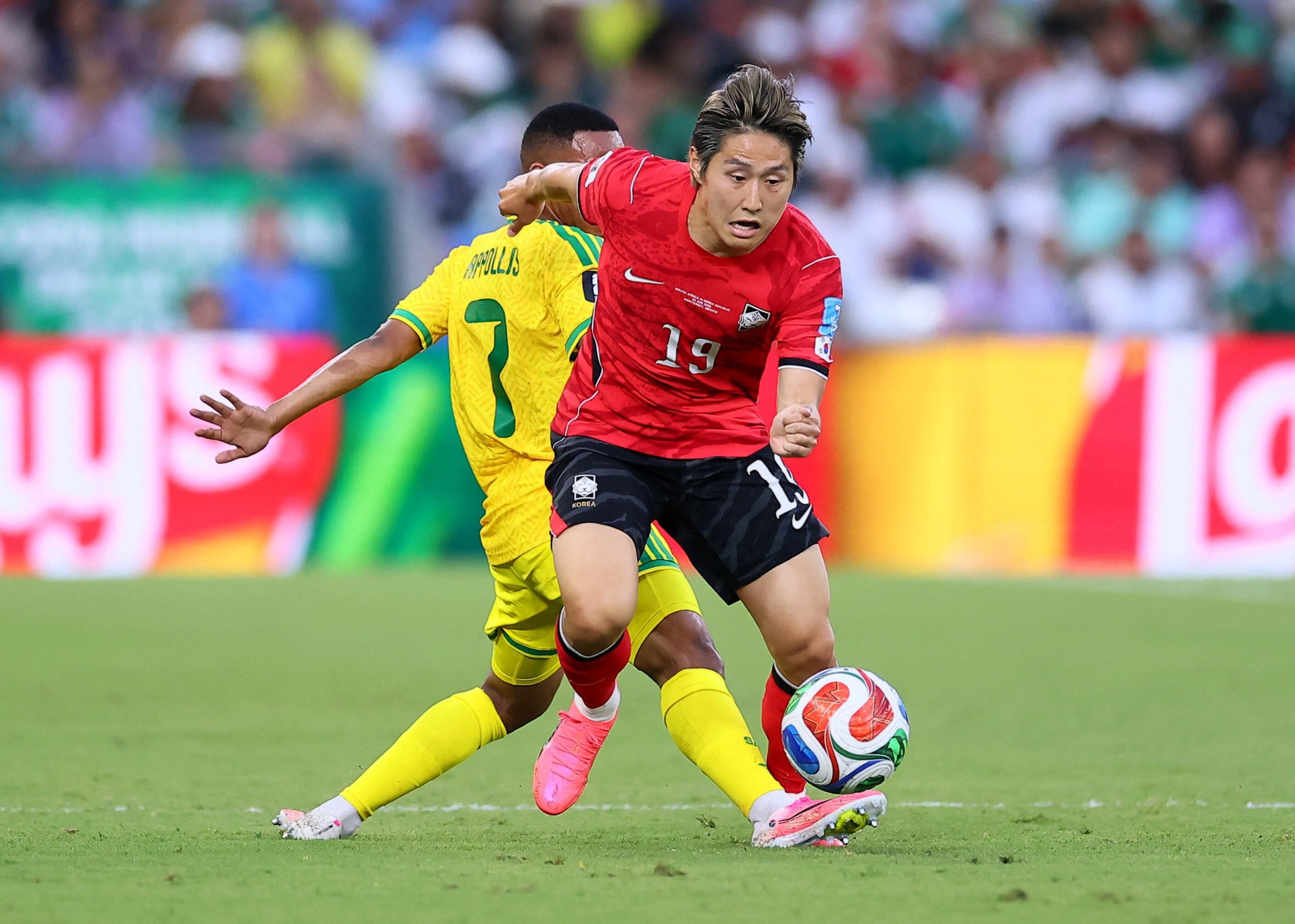 Sudáfrica vs Corea por la fase de grupos del Mundial 2026 del 2026.