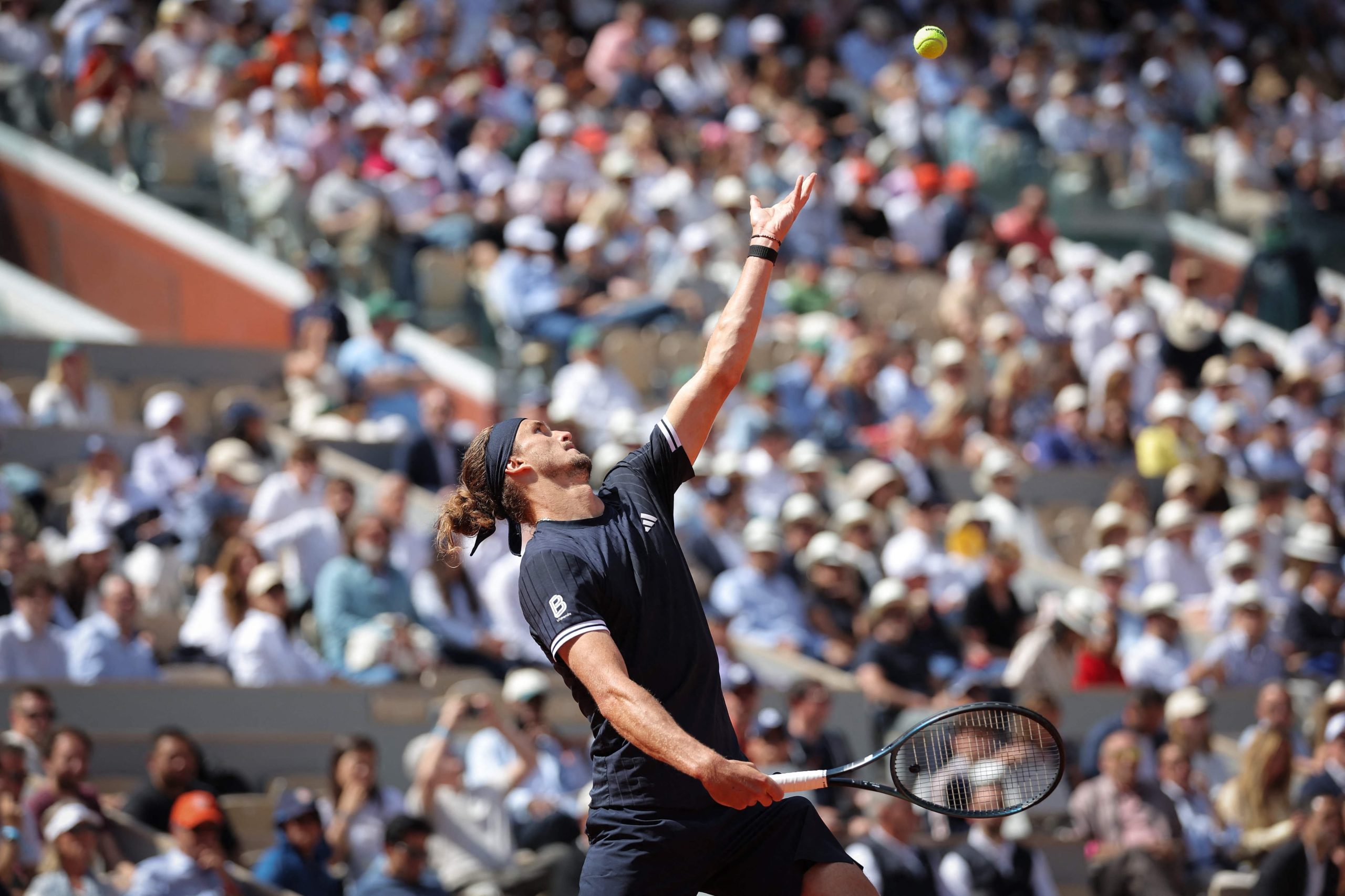 El saque de Alexander Zverev, uno de los puntos altos de la final 