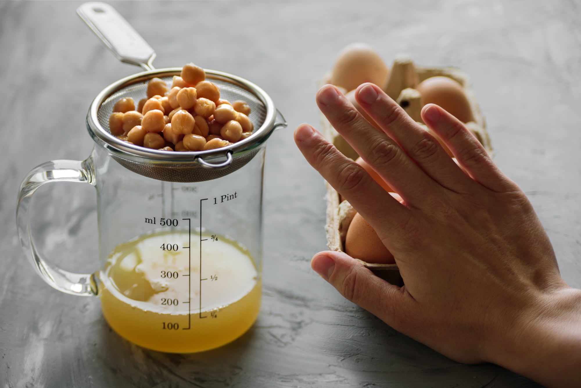 El aquafaba podría reemplazar a los huevos en preparaciones veganas