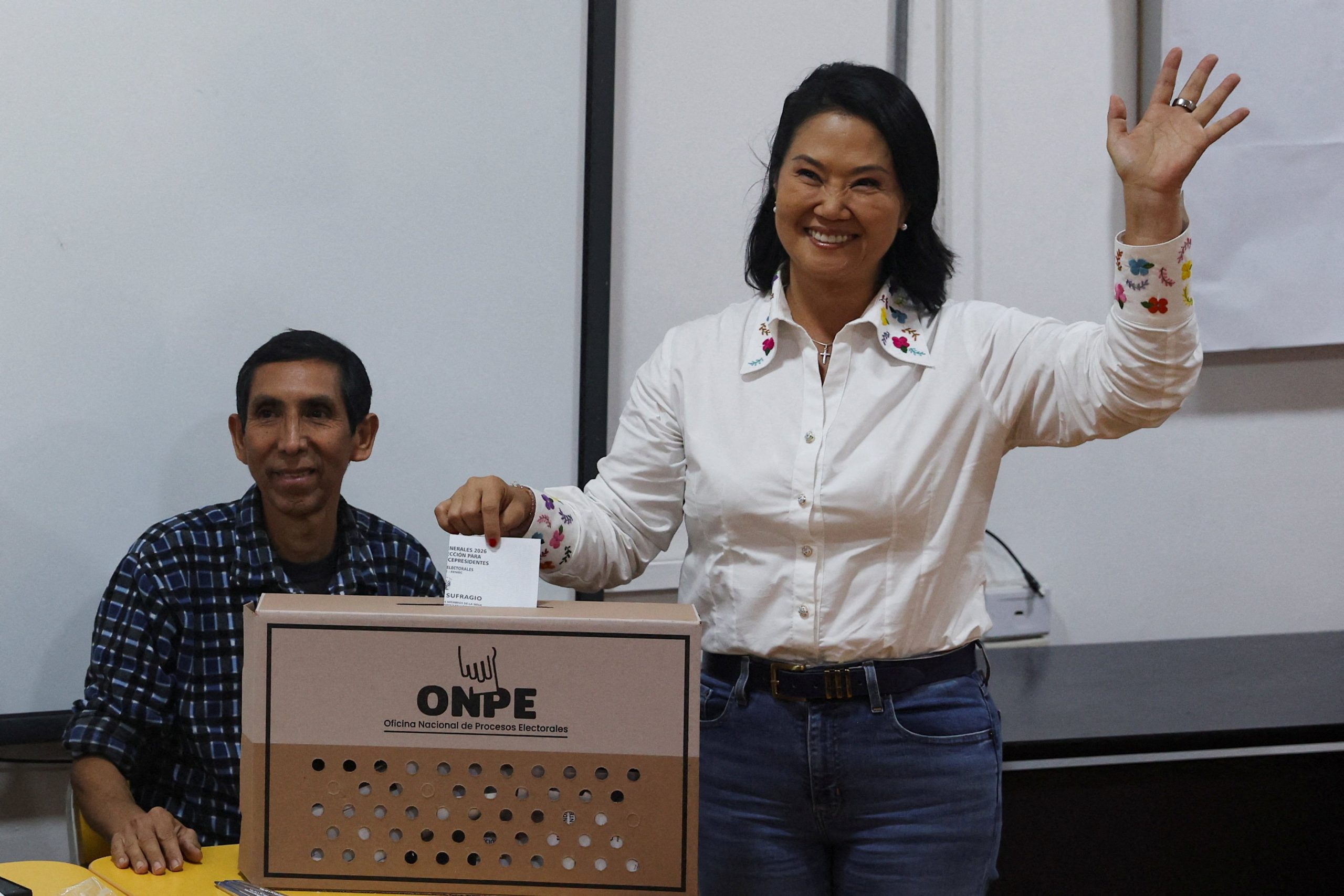 Keiko Fujimori votó en Lima (Foto: REUTERS/Alessandro Cinque)