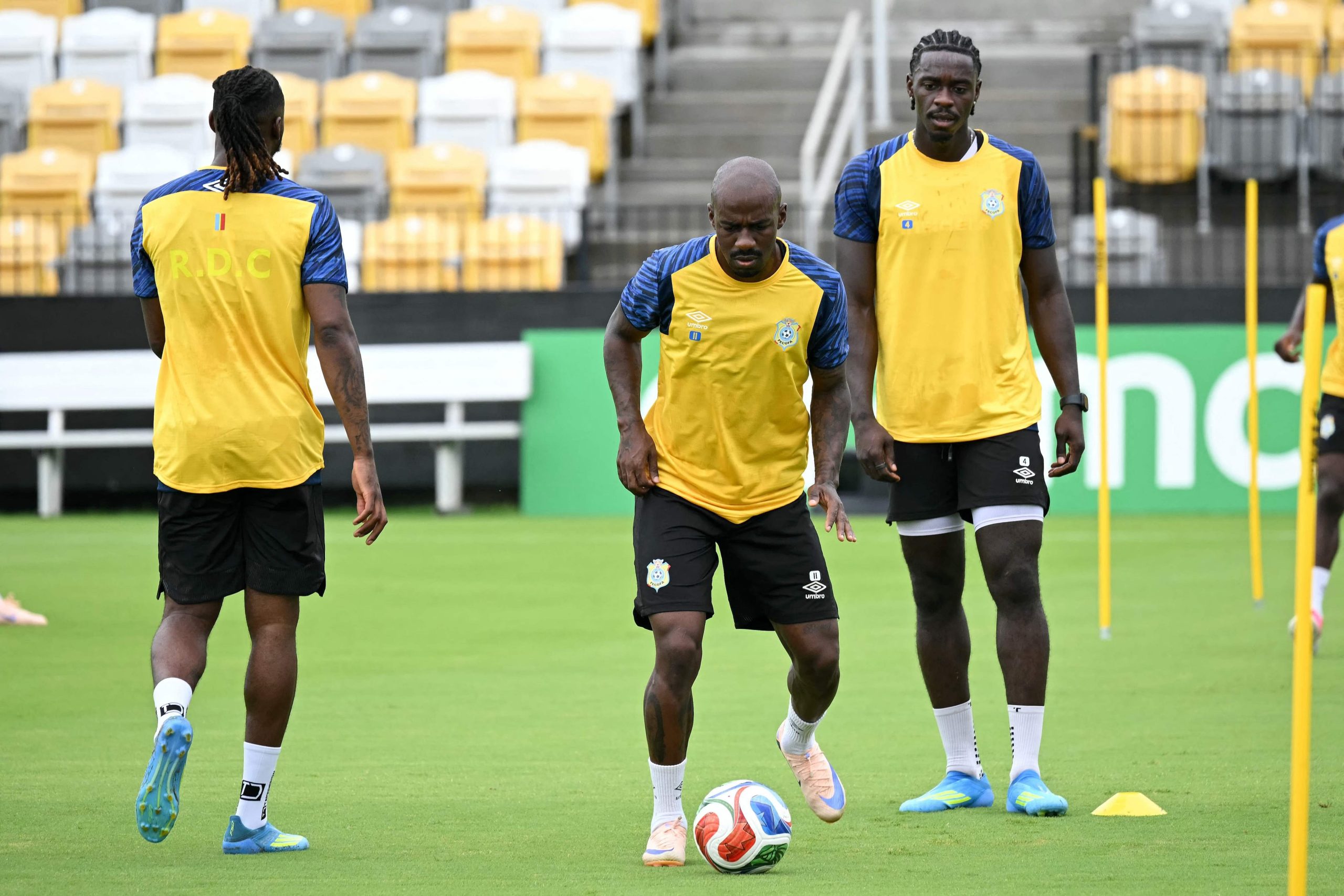 RD Congo en el entrenamiento previo al debut en la Copa del Mundo