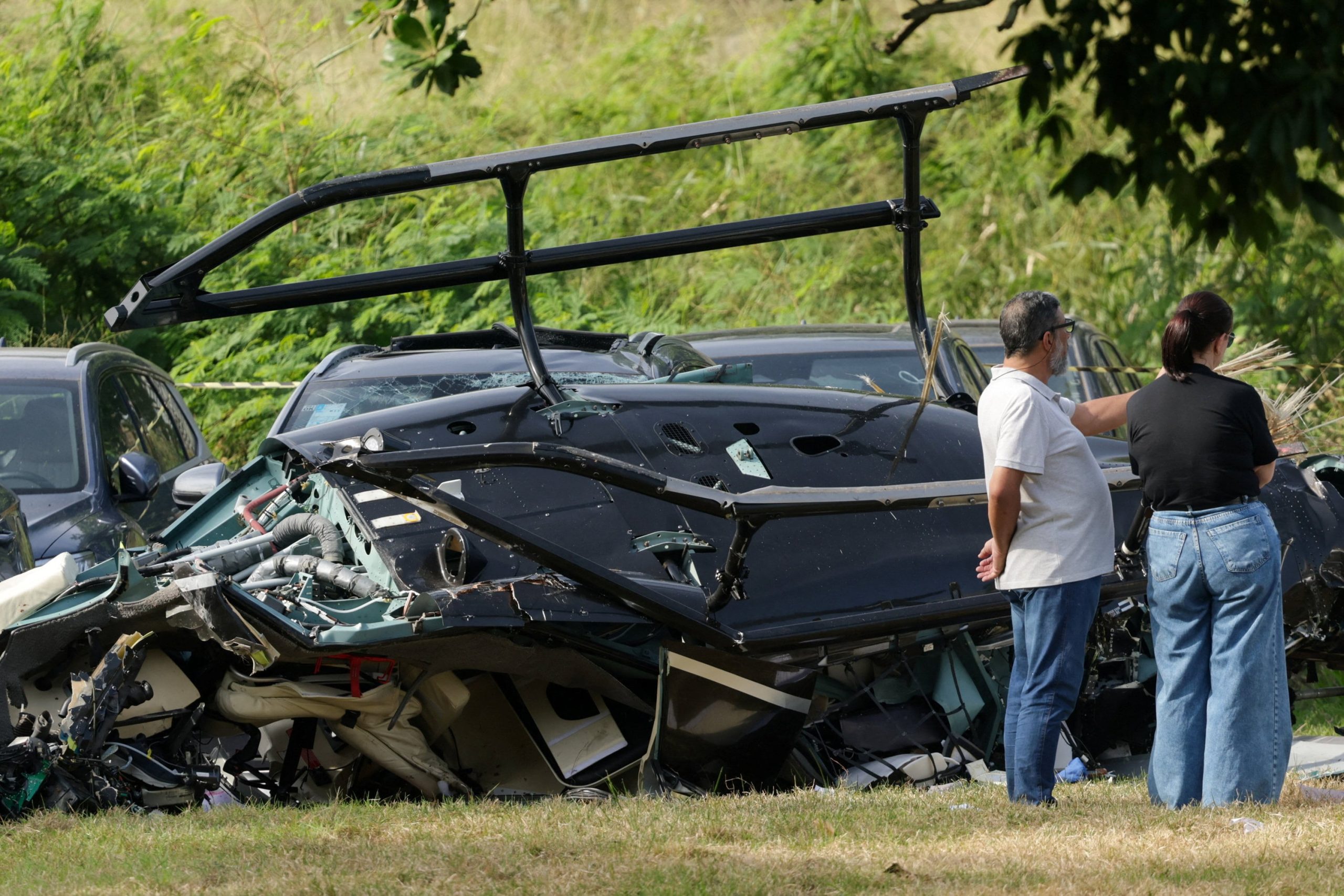 Oliver Tree estaba a bordo de la aeronave junto al director de cine Lucas Vignale y el streamer  Gaspi. (Foto: REUTERS/Ricardo Moraes)