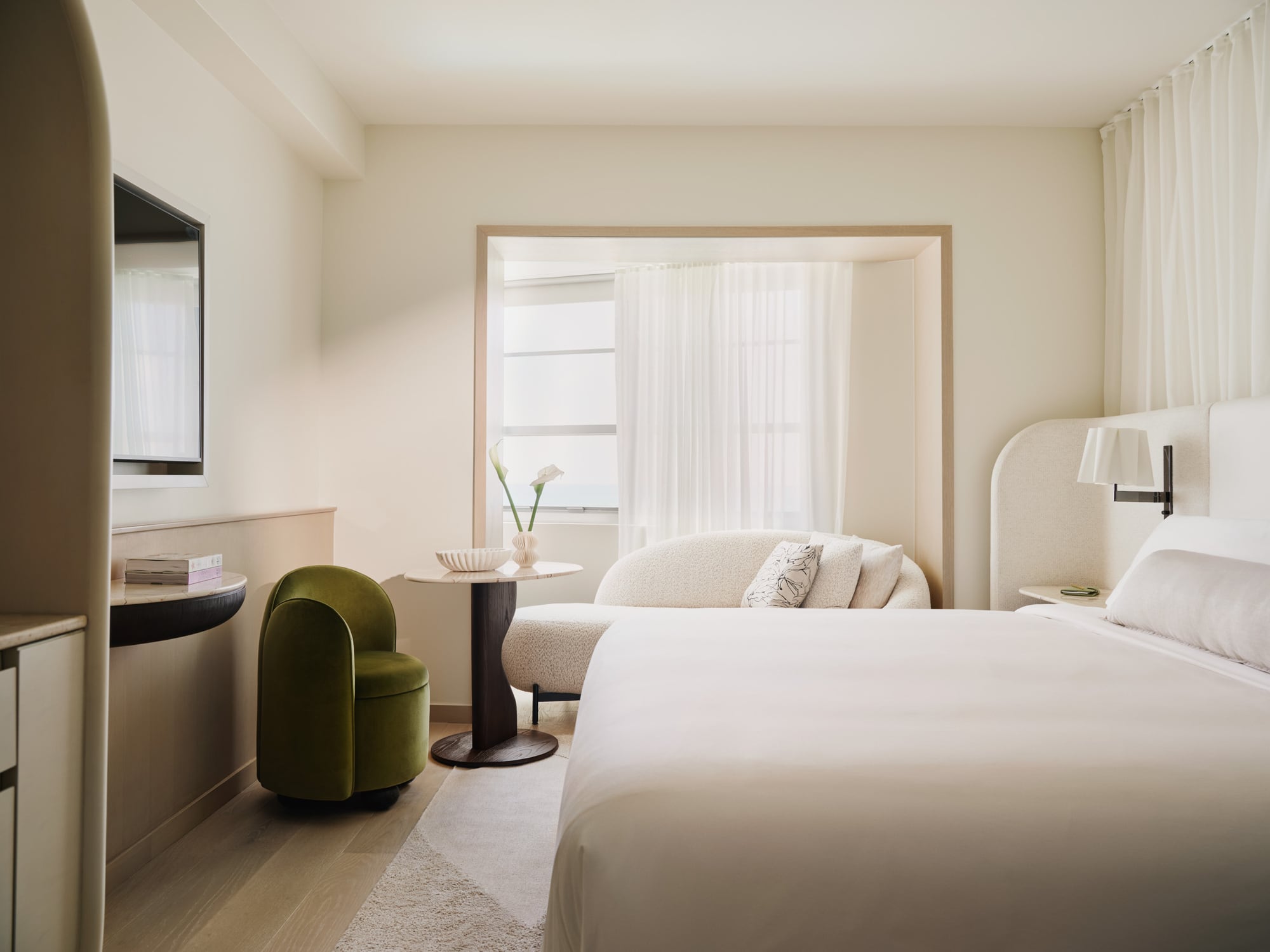Así se ve uno de los cuartos del hotel, con tarifas que parten desde los US$594,31 por noche en agosto