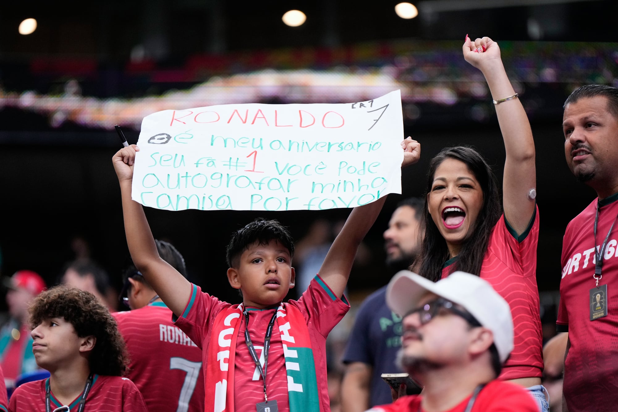 Los fanáticos portugueses están en el estadio de Houston