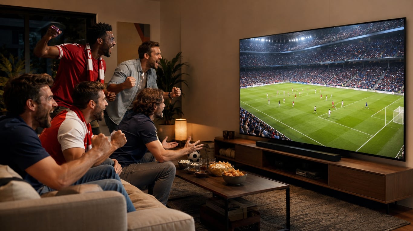 Cómo elegir la mejor Smart TV para ver el Mundial 2026. (Imagen: ChatGPT)
