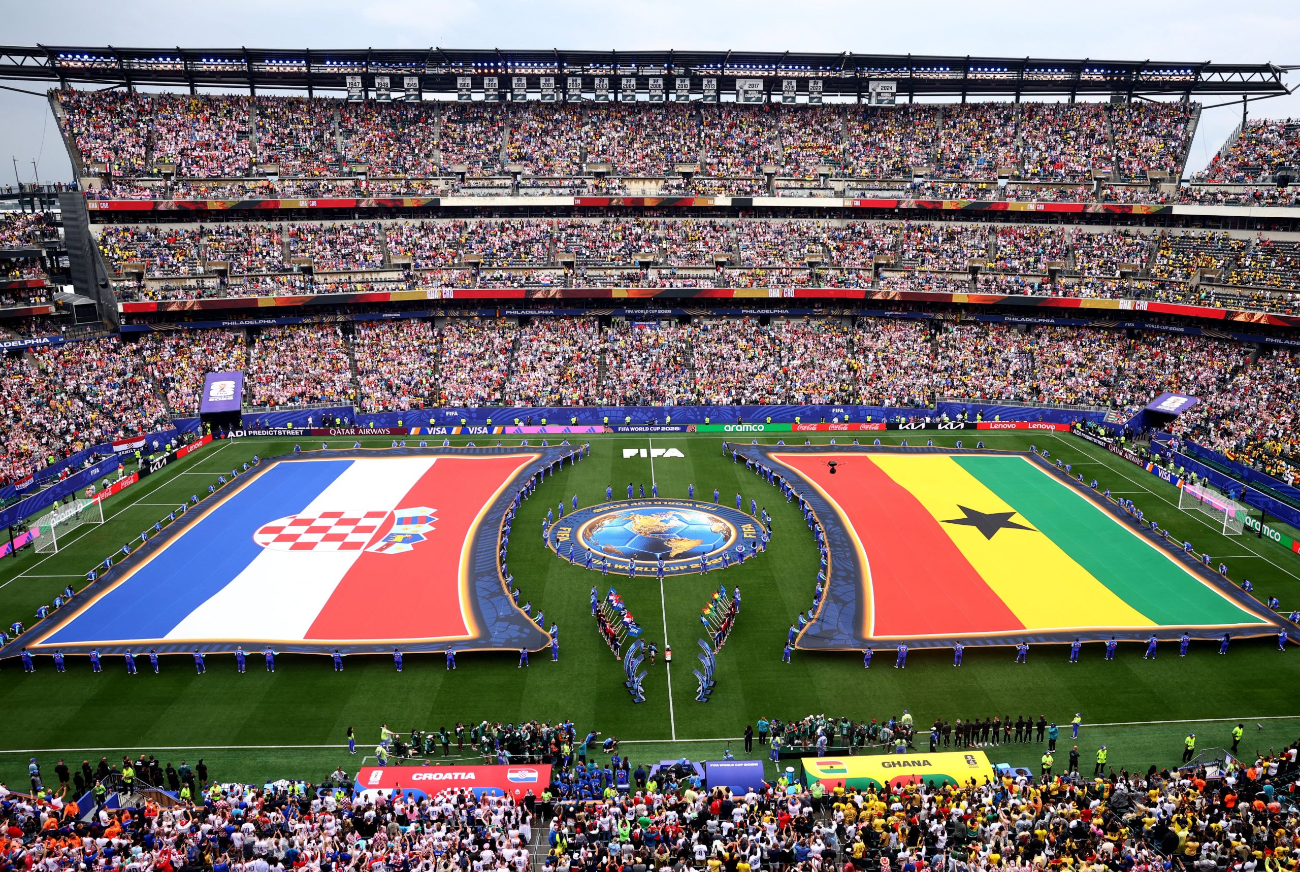 Croacia vs Ghana por la fase de grupos del Mundial 2026 del 2026.