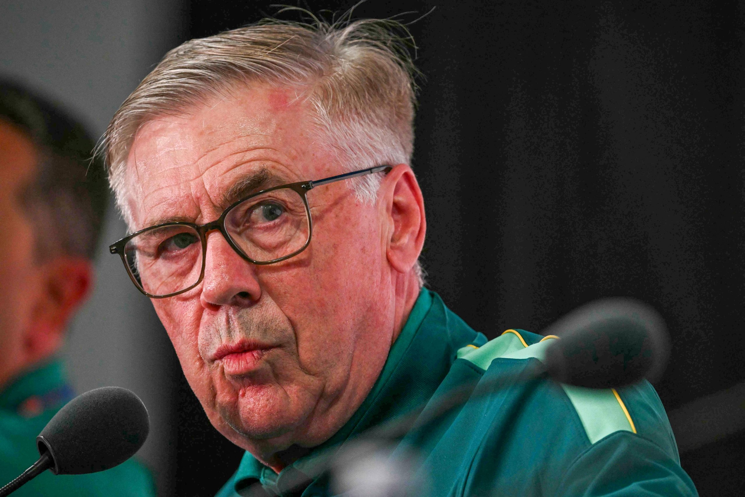 El italiano Carlo Ancelotti durante la conferencia de prensa