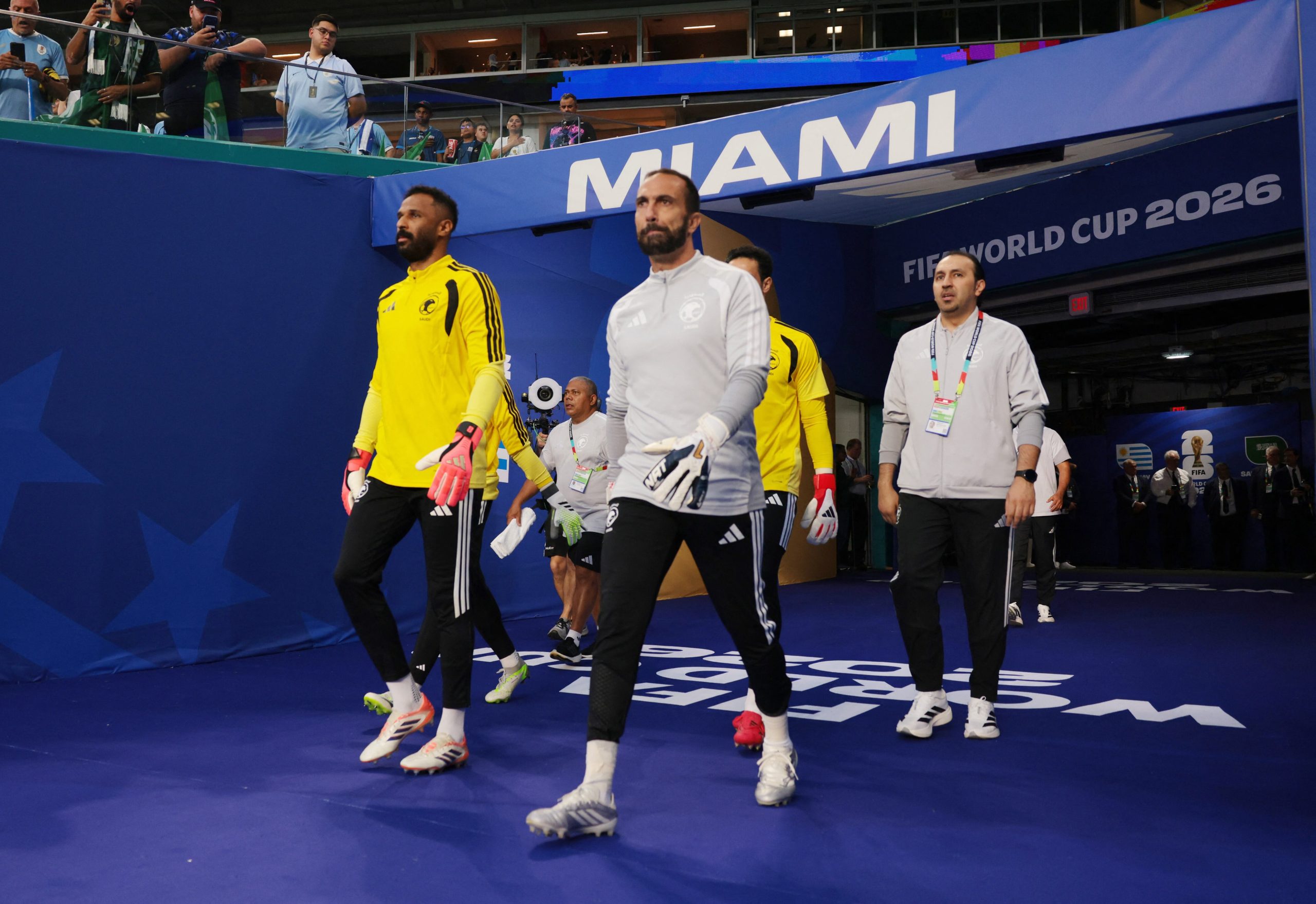 Arabia Saudita vs Uruguay por la fase de grupos del Mundial 2026 del 2026.
