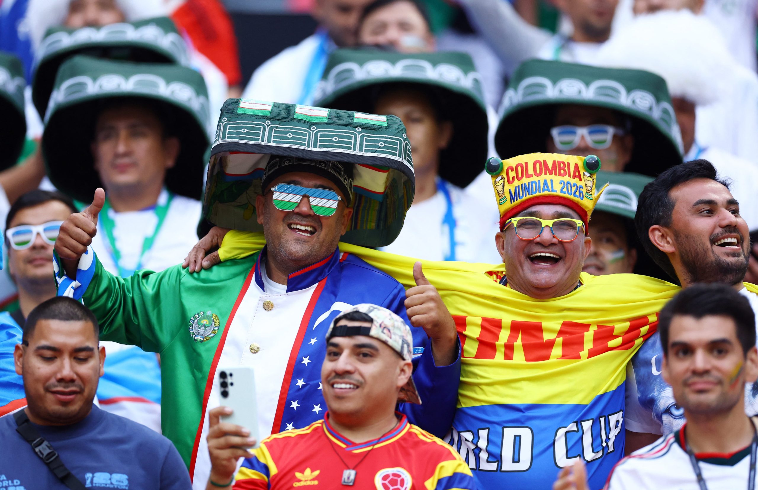 Uzbekistán vs Colombia por la fase de grupos del Mundial 2026 del 2026.