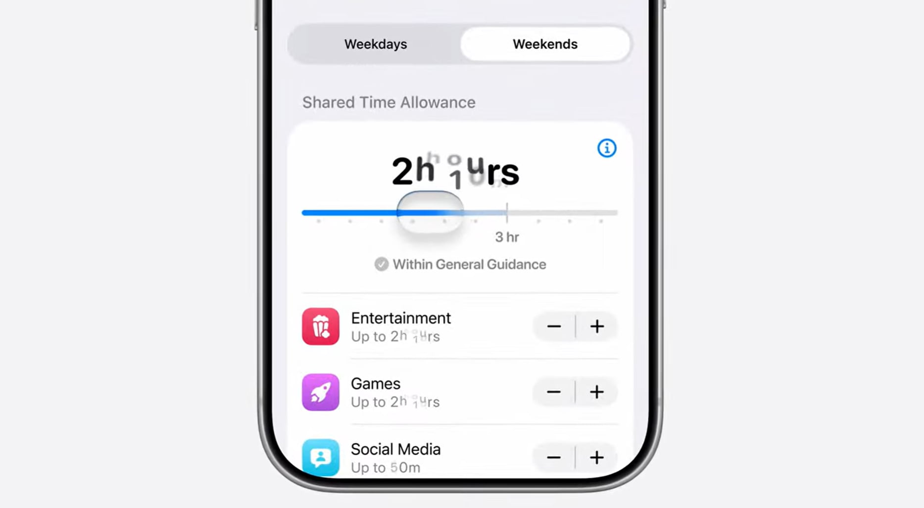 iOS27 ahora tiene una función para controlar cuánto tiempo de pantalla tienen los chicos
