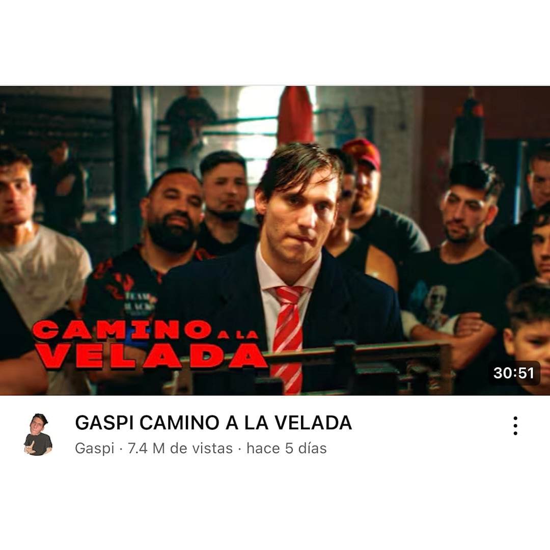 Hace un año, Gaspi se atrevió a grabar un corto: Camino a la velada