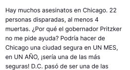 El desafío de Trump a Pritzker tras un fin de semana de violencia en Chicago: “Puedo volverla segura en un mes”