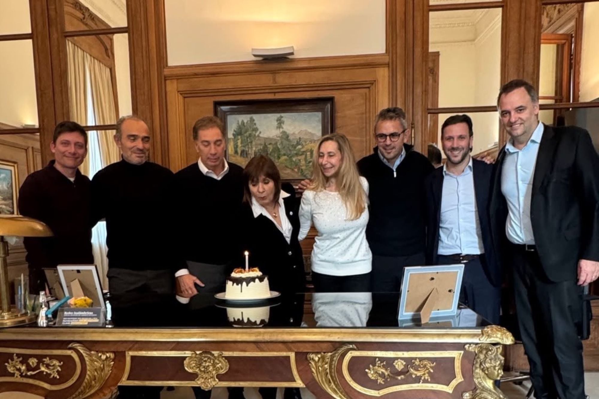La foto que subió Karina Milei en el cumpleaños de Bullrich durante la mesa política