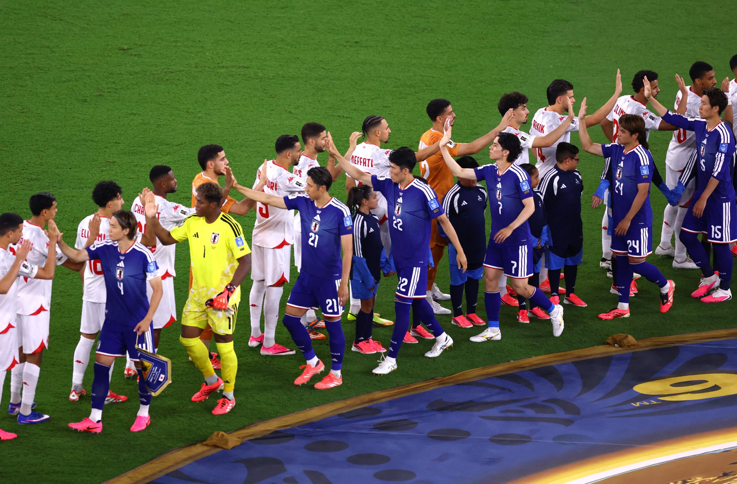 Túnez vs Japón por la fase de grupos del Mundial 2026 del 2026.