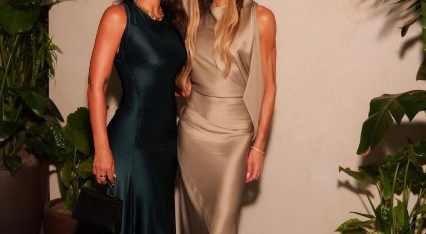 Antonela Roccuzzo y Victoria Beckham juntas en Miami: elegantes looks noche y mucha complicidad