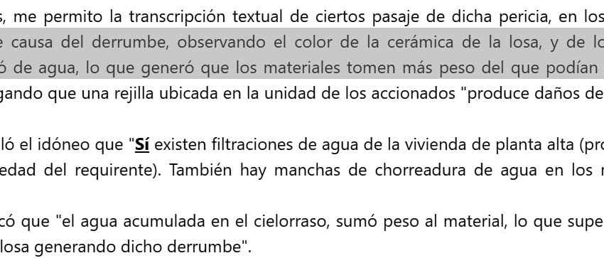 Una mujer dormía cuando el techo de su habitación se derrumbó sobre ella: será indemnizada con $28,5 millones