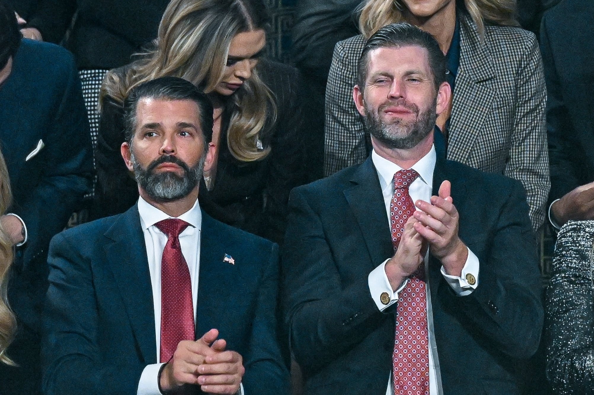 Donald Trump Jr. y Eric Trump, de izquierda a derecha (Archivo)